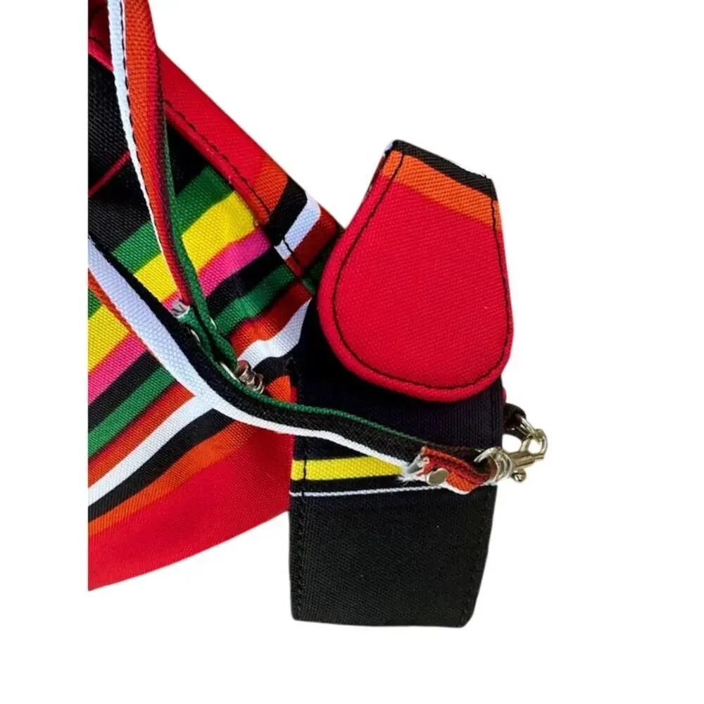 Vtg Y2K Kate Spade Rainbow Shoulder Purse Baguette Bag & a belt bag Look Alike - Picture 4 of 10